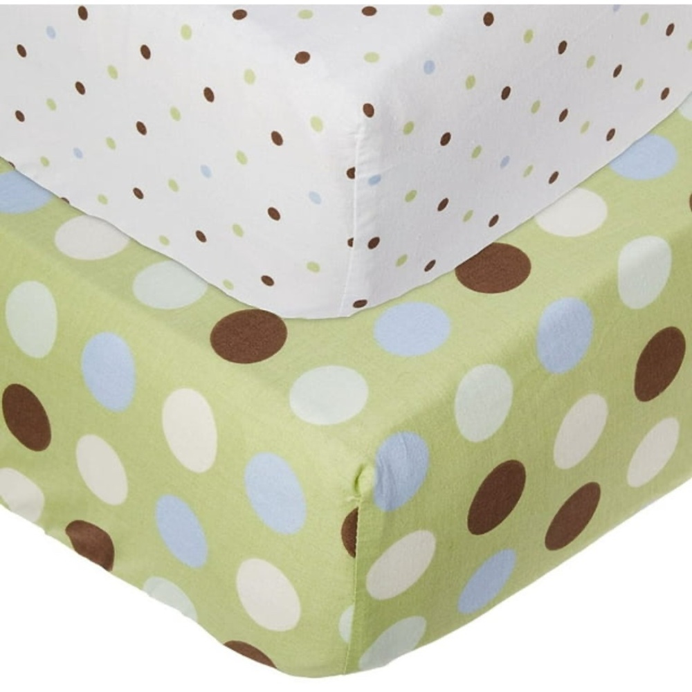Little Bedding: Jungle Pals Crib Sheets 2pk by NoJo